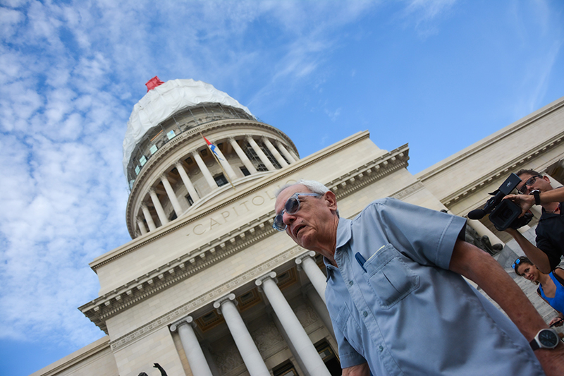 Historiador de la ciudad, Eusebio Leal, recorrió lugares emblemáticos o interesantes de la capital.