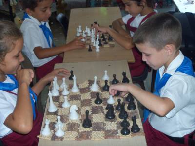 国际象棋棋盘,用玉米秸秆制成
