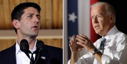 Paul Ryan对阵Joe Biden