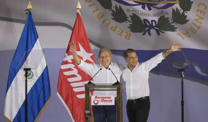 SánchezCerén和Oscar Ortiz