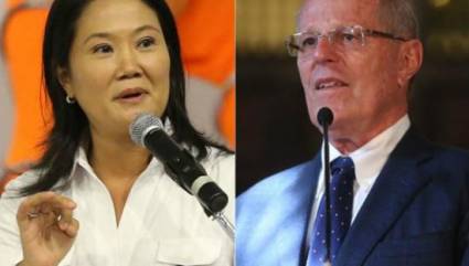 Keiko Fujimori和Pedro Pablo Kuczynski