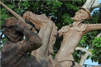 Quijote公园的雕塑