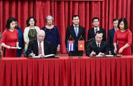 Cuba and Vietnam sign cooperation protocol