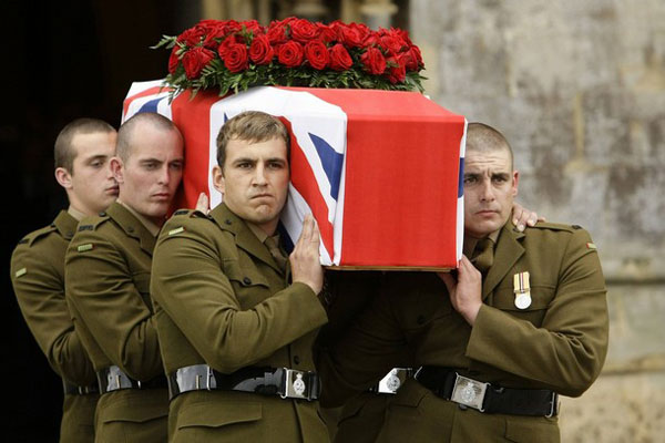 Funeral del último veterano británico de la Primera Guerra Mundial