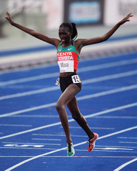 Kenyana Linet Masai, titular mundial de los 10 000 metros