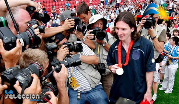 Futbolista Messi en Beijing