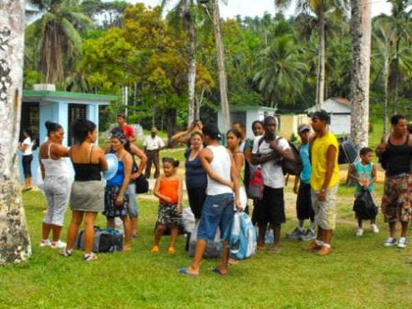 Campistas guantanameros