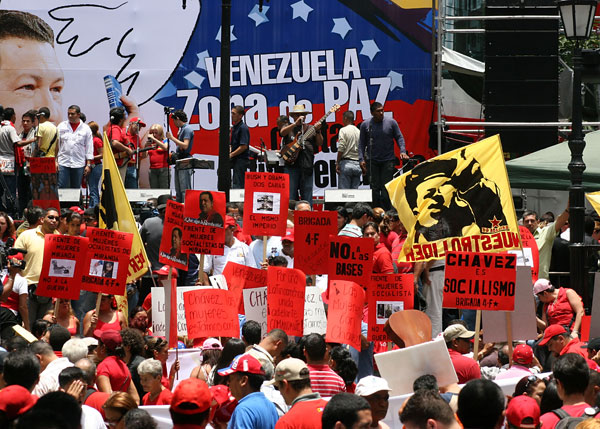 Cantata antiimperialista en Caracas