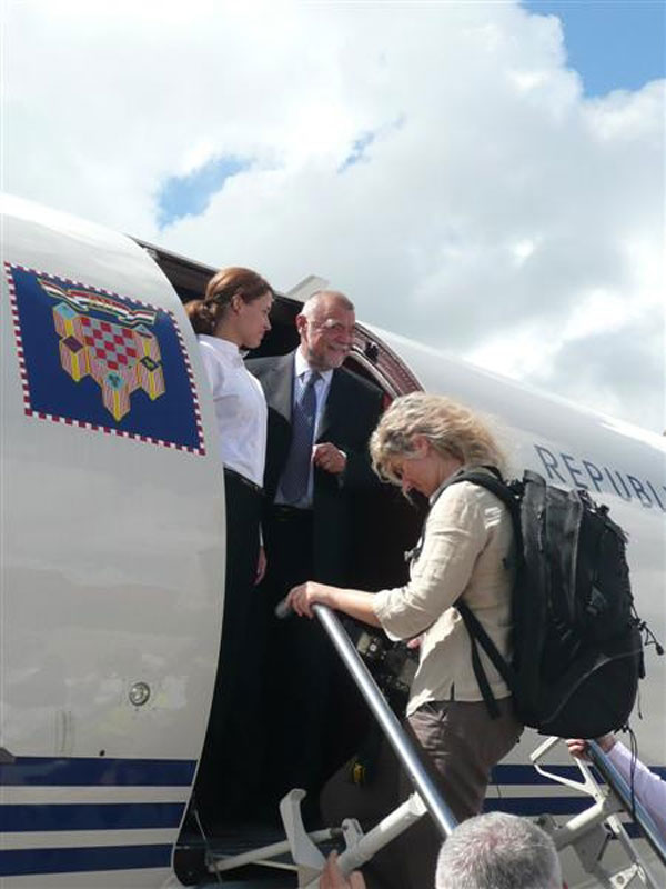 Presidente de Croacia se despide de Cuba