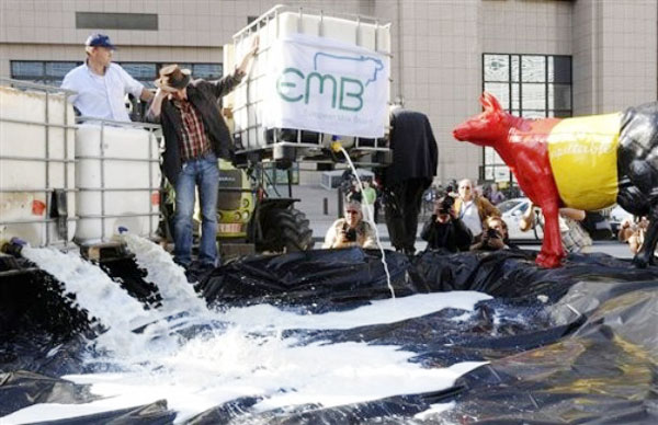 Desperdicio de leche en la Unión Europea