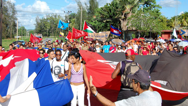 Estudiantes de la Educación Superior recordaron la víspera al Comandante Ernesto Che Guevara