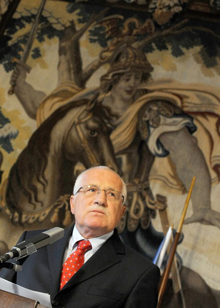 Presidente checo Vaclav Klaus