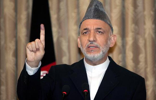Hamid Karzai, presidente en Afganistán