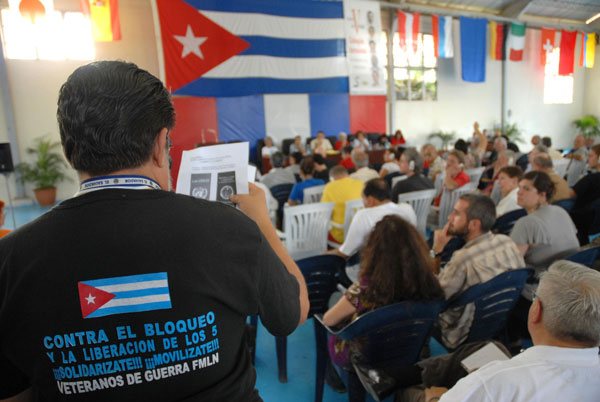 Participantes en el V Coloquio por la Liberación de Los Cinco