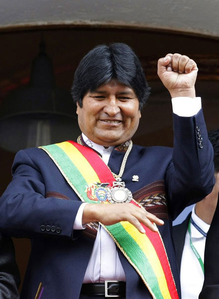 Evo Morales, presidente de Bolivia