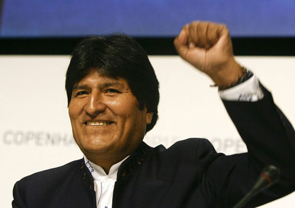 Evo Morales en Copenhague