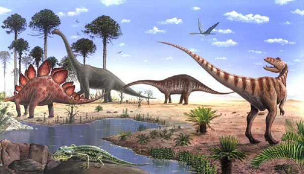 Hallan restos de dinosaurios de 190 millones de años
