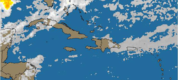 Imagen satelital de Cuba