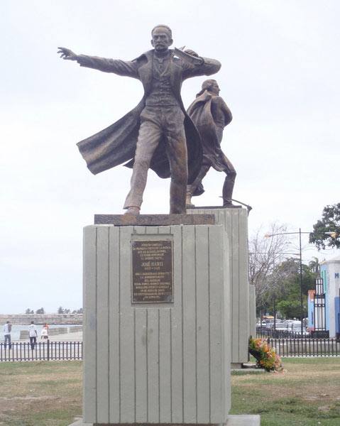 Homenaje a José Marti a su paso por Venezuela