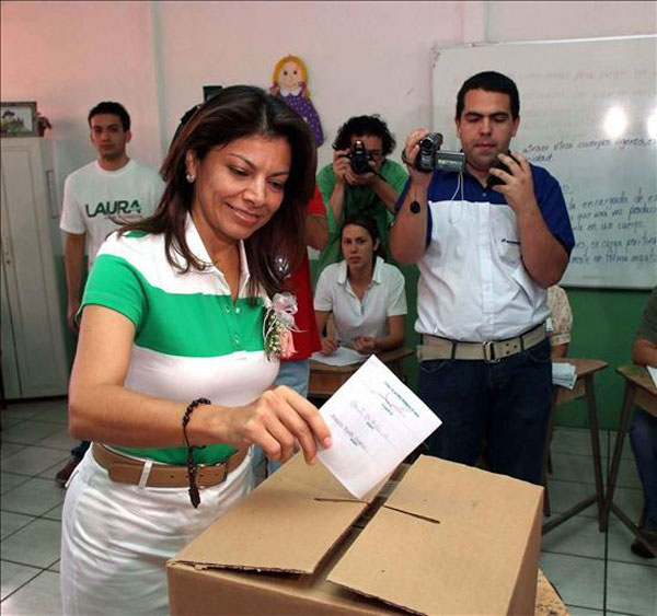 Laura Chinchilla, presidenta de Costa Rica