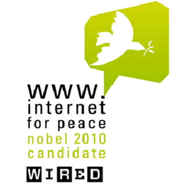 Logo de la campaña Premio Nobel para Internet