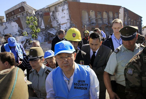 ONU evalúa impacto del terremoto en Chile