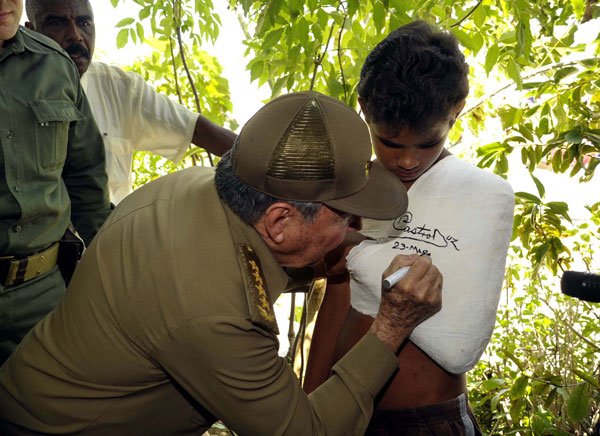 Raúl Castro en Guantánamo