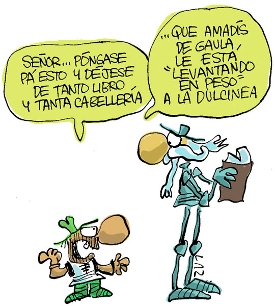 Don Quijote y sus libros de caballería