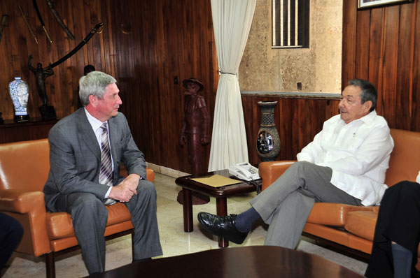 Raúl Castro y RuzIvan Melnikov