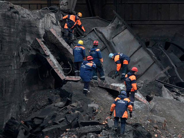 Explosión de una mina en Rusia