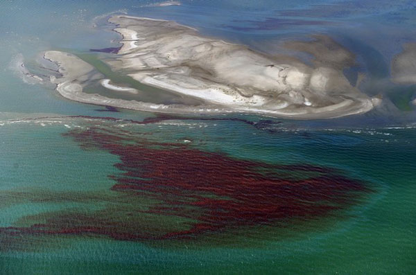 Mancha de petróleo en el Golfo de México