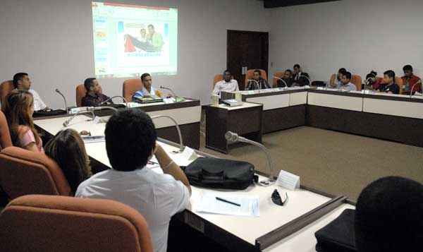 Participantes en el Foro Juvenil sobre la naturaleza