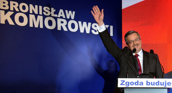 Candidato liberal Bronislaw Komorowski