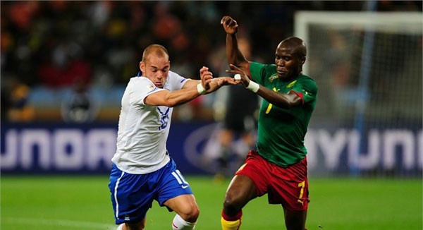 Partido entre Holanda vs Camerún del Mundial de fútbol Sudáfrica 2010
