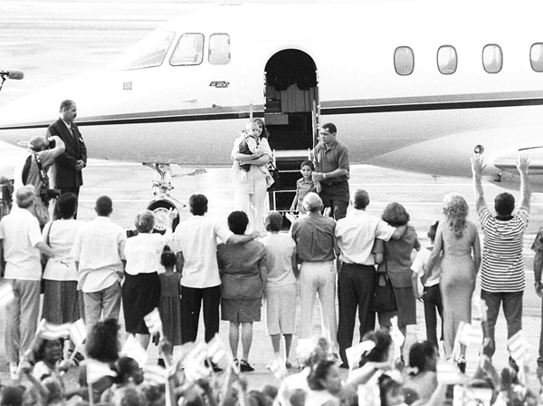 Elian llega a La Habana