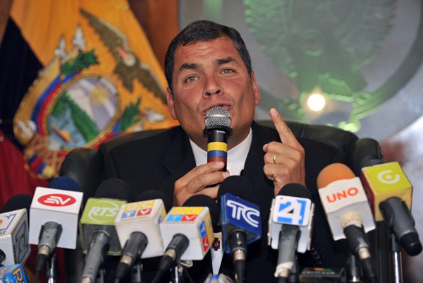 Presidente ecuatoriano Rafael Correa 