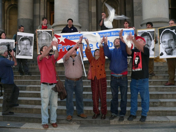 Manifestaciones de solidaridad por los cinco