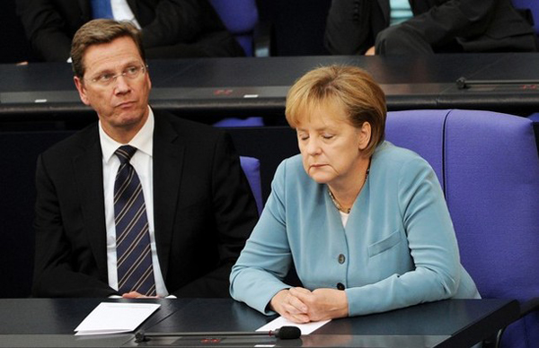 Westerwelle  y Merkel