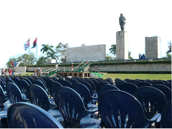 La plaza Che Guevara en el Día de la Rebeldía Nacional del pasado año