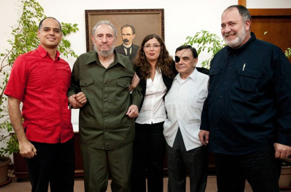 Fidel en entrevista con destacados periodistas venezolanos 