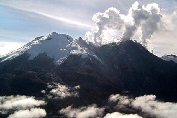 Volcán Nevado del Huila en Colombia