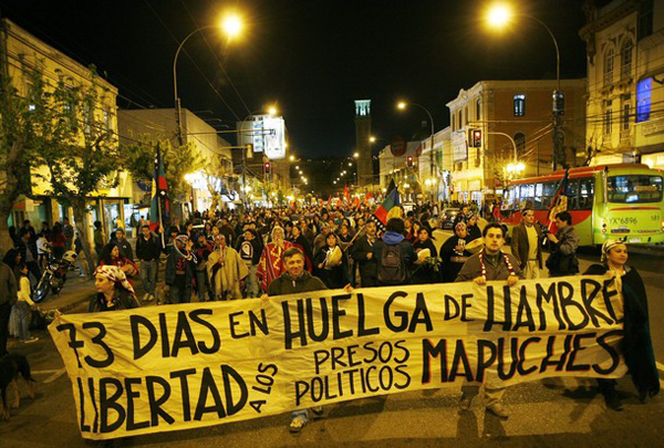 Mapuche en huelga de hambre 