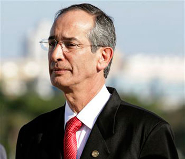 Alvaro Colom Presidente de Guatemala
