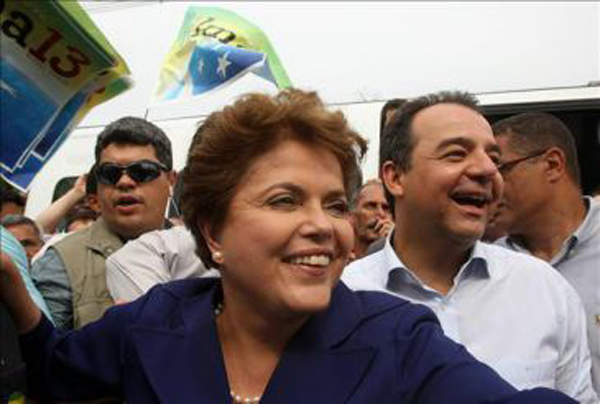 Candidata a presidente Dilma Rousseff