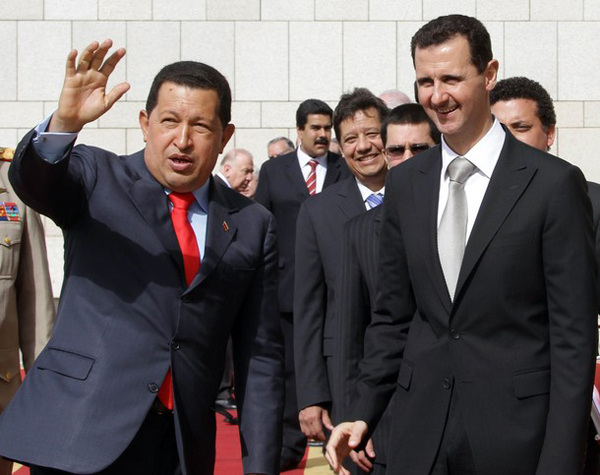 Hugo Chávez y Bashar al-Assad