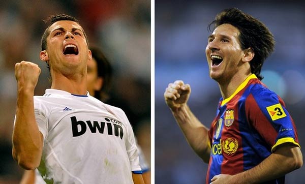 Cristiano Ronaldo y Lionel Messi 