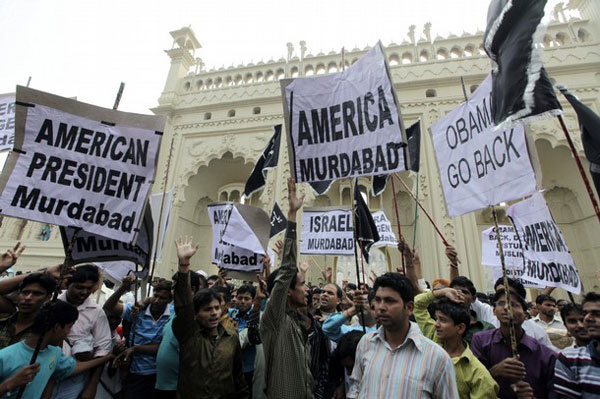 Protesta contra Obama en la india