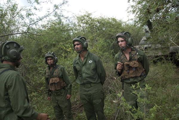 Maniobra de agrupación de tropas en el Ejército Occidental