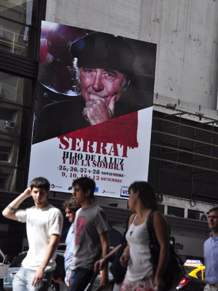 Serrat recorre varias ciudades argentinas 