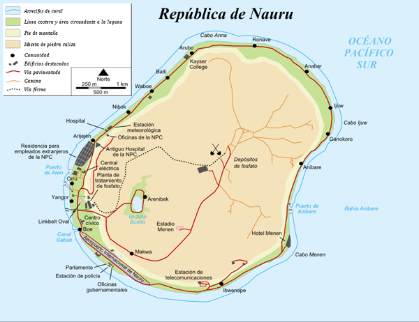 Mapa General de República de Nauru
